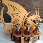 Caja para cerveza "Dragón" - Vector descarganle para corte CNC y grabado laser gratis | Stanser