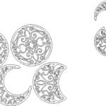 Fases de la luna - Vector descarganle para corte CNC y grabado laser gratis | Stanser
