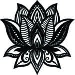 Flor de loto - Vector descarganle para corte CNC y grabado laser gratis | Stanser