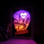 Cuadro iluminado "I love dad" - Vector descarganle para corte CNC y grabado laser gratis | Stanser