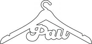 Gancho para ropa personalizable