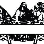 Grabado de la Última Cena - Vector SVG DXF para CNC Router y Laser CO2 - Descargable gratis | Stanser