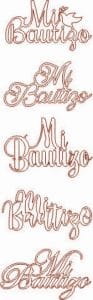Cake toppers para bautismo