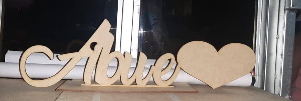 Letrero «Abue» — vector para corte CNC