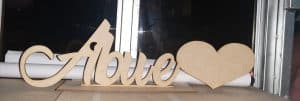 Letrero «Abue»