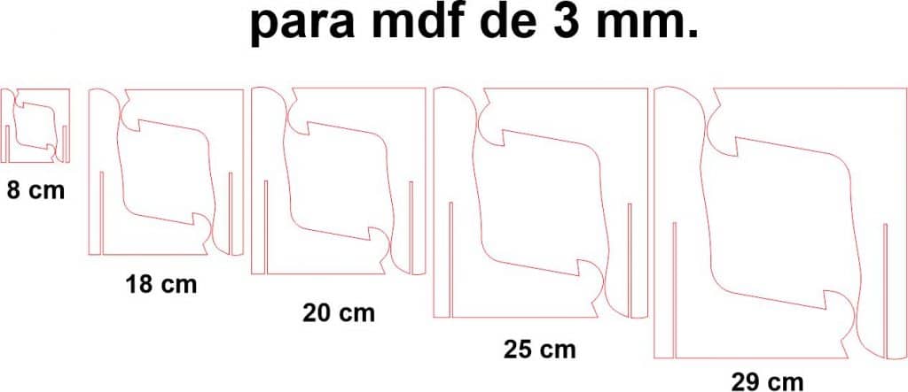 Set de atriles — vector para corte CNC