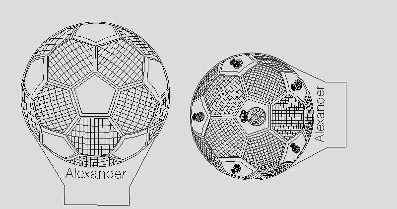 Lámpara de acrílico «Balón»