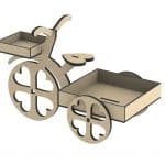Triciclo de corazones - Vector SVG DXF para CNC Router y Laser CO2 - Descargable gratis | Stanser