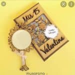 Caja de invitación con espejo - Vector descarganle para corte CNC y grabado laser gratis | Stanser