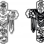 Cruces con manto - Vector SVG DXF para CNC Router y Laser CO2 - Descargable gratis | Stanser