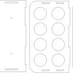 Organizador para vinil - Vector descarganle para corte CNC y grabado laser gratis | Stanser