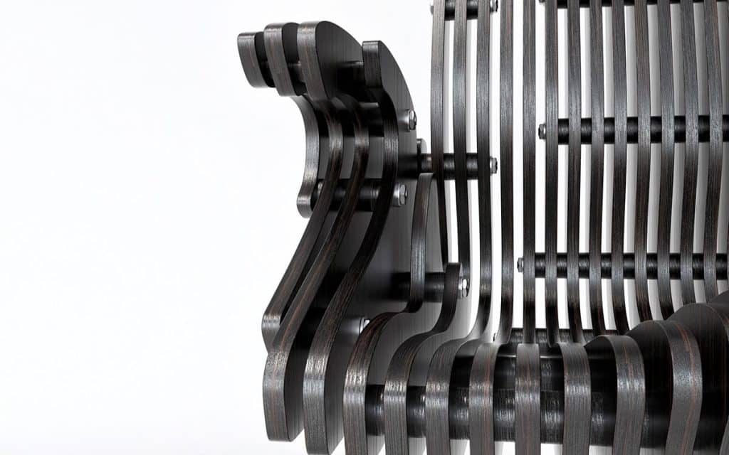 Silla gamer — vector para corte CNC