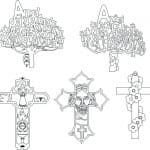 Decoraciones religiosas 1 - Vector SVG DXF para CNC Router y Laser CO2 - Descargable gratis | Stanser