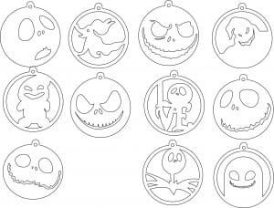 Esferas de halloween