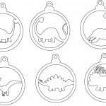 Esferas de dinosaurios - Vector descarganle para corte CNC y grabado laser gratis | Stanser