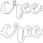 Flecha "Cree" - Vector SVG DXF para CNC Router y Laser CO2 - Descargable gratis | Stanser