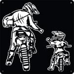 Cuadro "Padre e Hijo" - Vector descarganle para corte CNC y grabado laser gratis | Stanser