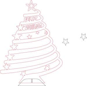 Pino navideño personalizable