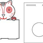 Portavela "Gato" - Vector descarganle para corte CNC y grabado laser gratis | Stanser