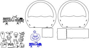 Canasta para halloween