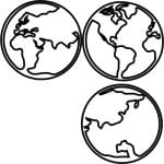 Mapamundi en círculos - Vector SVG DXF para CNC Router y Laser CO2 - Descargable gratis | Stanser