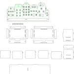 Organizador "Edificios" - Vector descarganle para corte CNC y grabado laser gratis | Stanser