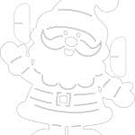 Imagen de Santa Claus - Vector descarganle para corte CNC y grabado laser gratis | Stanser