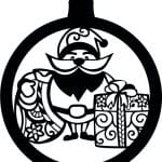 Esfera de Navidad 8 - Vector descarganle para corte CNC y grabado laser gratis | Stanser