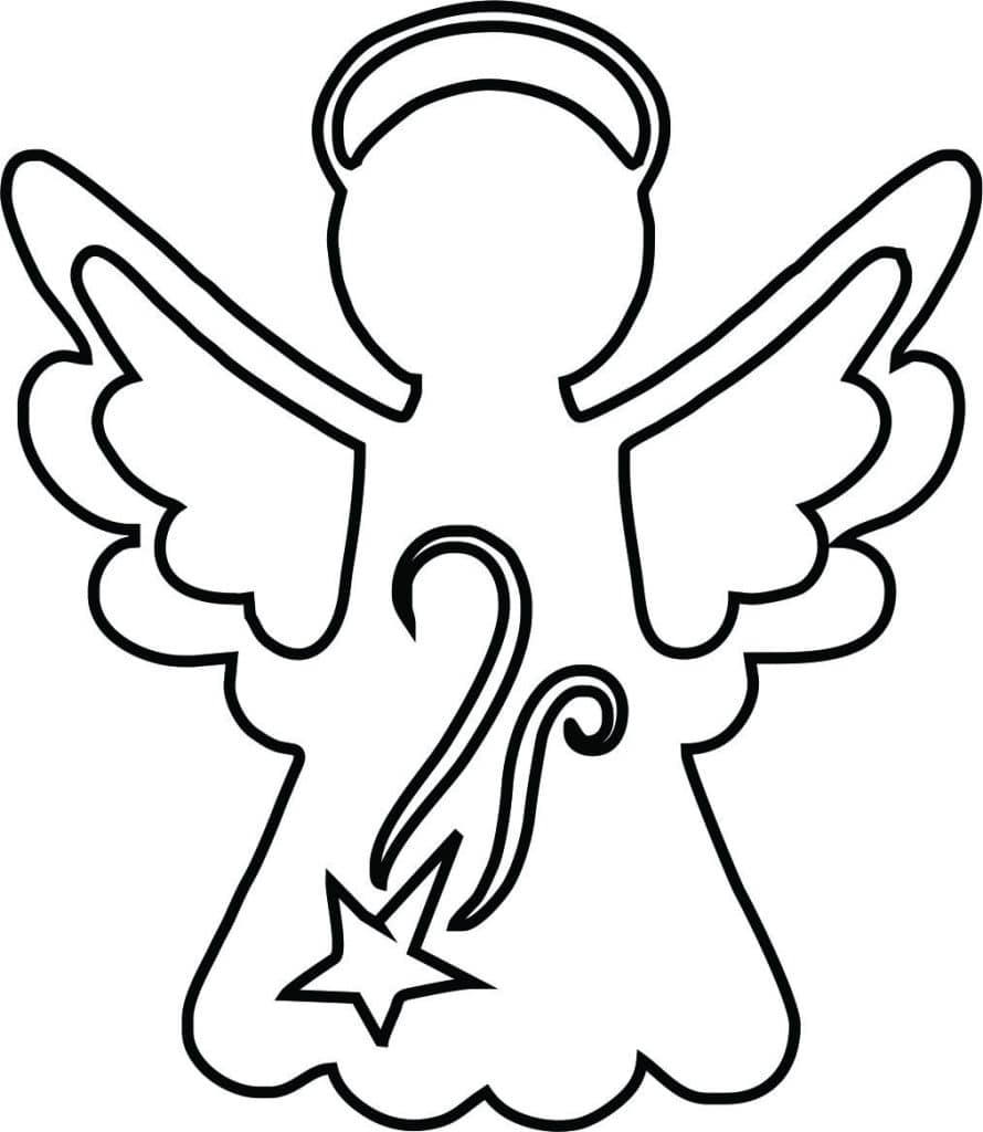 Ángel navideño 2 — vector para corte CNC