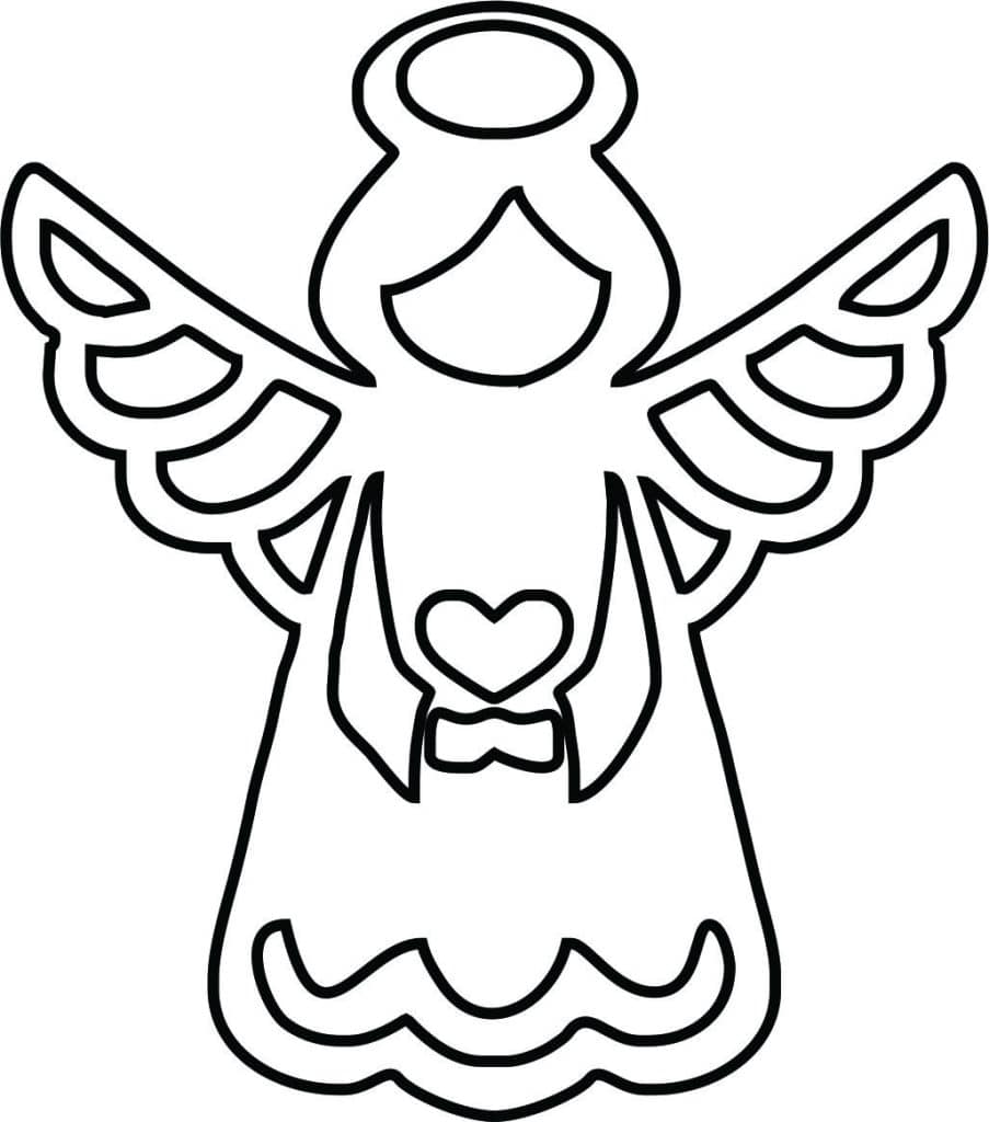 Ángel navideño 5 — vector para corte CNC