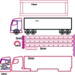 Trailer con caja - Vector descarganle para corte CNC y grabado laser gratis | Stanser