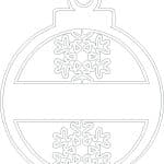 Esfera de Navidad 1 - Vector descarganle para corte CNC y grabado laser gratis | Stanser