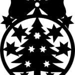 Esfera de Navidad 17 - Vector descarganle para corte CNC y grabado laser gratis | Stanser