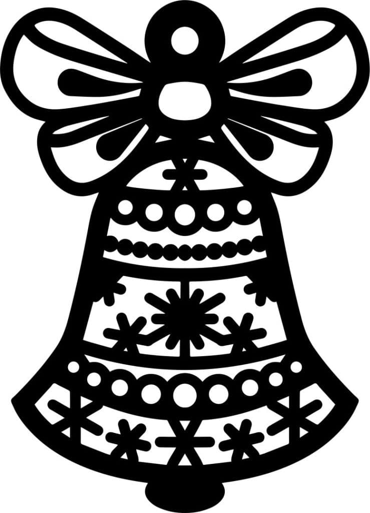 Esfera de Navidad 18 — vector para corte CNC