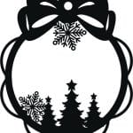 Esfera de Navidad 13 - Vector descarganle para corte CNC y grabado laser gratis | Stanser