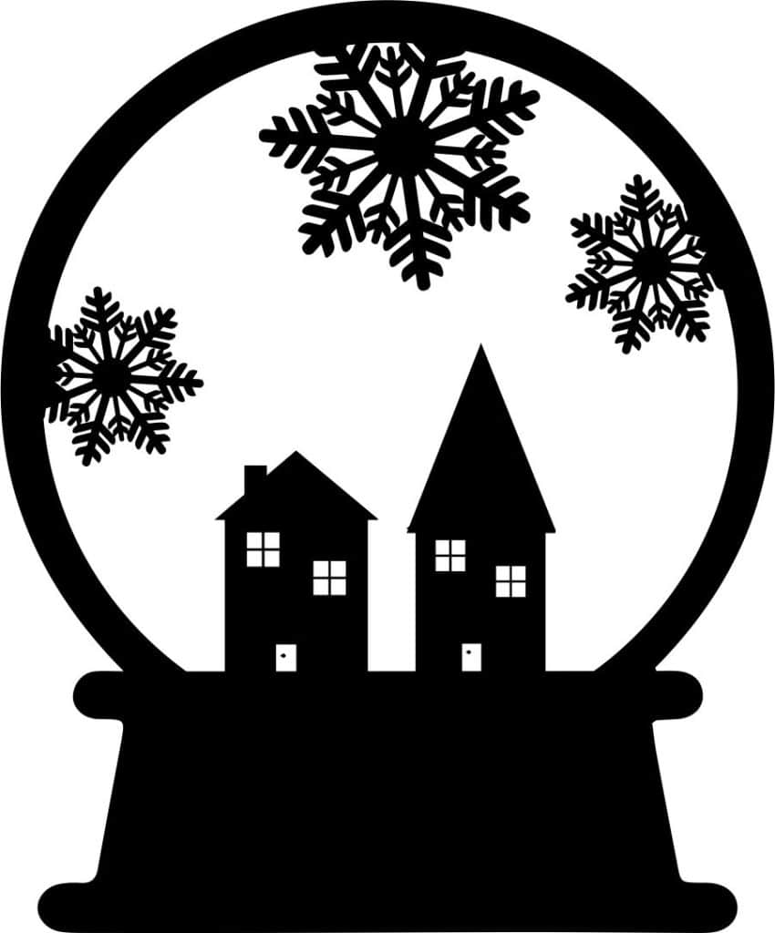 Esfera de Navidad 14 — vector para corte CNC
