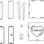 Caja de tapa abatible - Vector descarganle para corte CNC y grabado laser gratis | Stanser