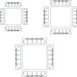Trío de bandejas - Vector SVG DXF para CNC Router y Laser CO2 - Descargable gratis | Stanser