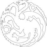 Dragón de 3 cabezas - Vector descarganle para corte CNC y grabado laser gratis | Stanser