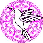 Mandala "Colibrí" - Vector descarganle para corte CNC y grabado laser gratis | Stanser