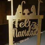 Adorno "Feliz Navidad" - Vector descarganle para corte CNC y grabado laser gratis | Stanser