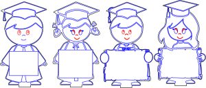 Niños graduados