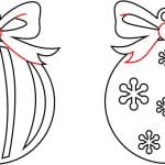 Par de esferas navideñas 3 - Vector descarganle para corte CNC y grabado laser gratis | Stanser