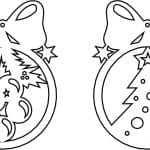 Par de esferas navideñas 5 - Vector descarganle para corte CNC y grabado laser gratis | Stanser