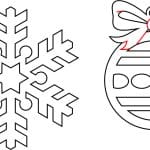 Par de esferas navideñas 10 - Vector descarganle para corte CNC y grabado laser gratis | Stanser