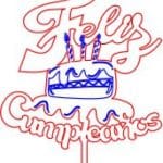 Cake topper "Pastel" - Vector descarganle para corte CNC y grabado laser gratis | Stanser
