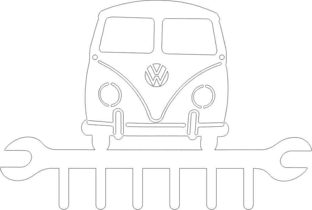 Porta herramienta «Combi» — vector para corte CNC
