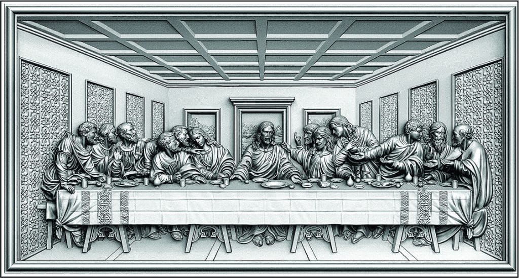 Última Cena — vector para corte CNC