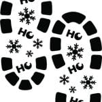 Huellas de Santa Claus - Vector descarganle para corte CNC y grabado laser gratis | Stanser