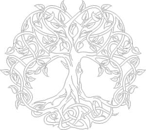 Árbol de la vida con raíces